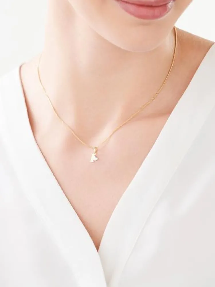 Best Apart Zawieszka z żółtego złota z diamentem - litera I - 0,004 ct - próba 375