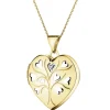 Apart Zawieszka z żółtego złota z diamentem - puzderko - serce - 0,005 ct - próba 375< Zawieszki