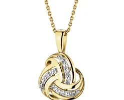 Apart Zawieszka z żółtego złota z diamentami - 0,01 ct - próba 375< Zawieszki