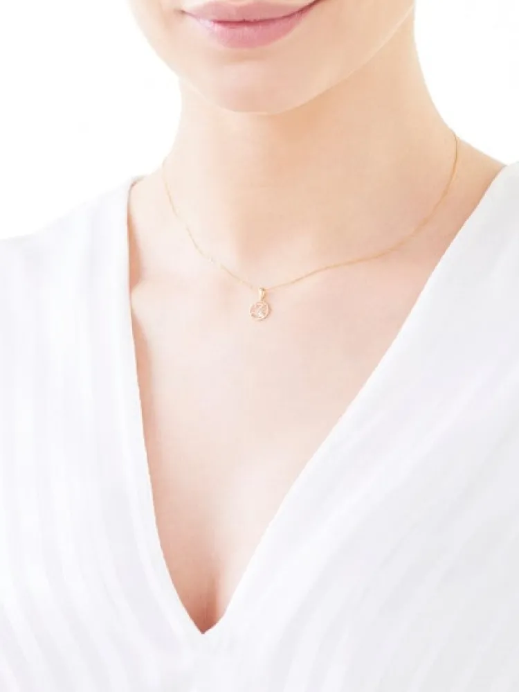 Apart Zawieszka z żółtego złota z diamentem - litera Z - 0,003 ct - próba 585< Zawieszki