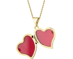 Apart Zawieszka z żółtego złota z diamentem - puzderko - serce - 0,005 ct - próba 375< Zawieszki