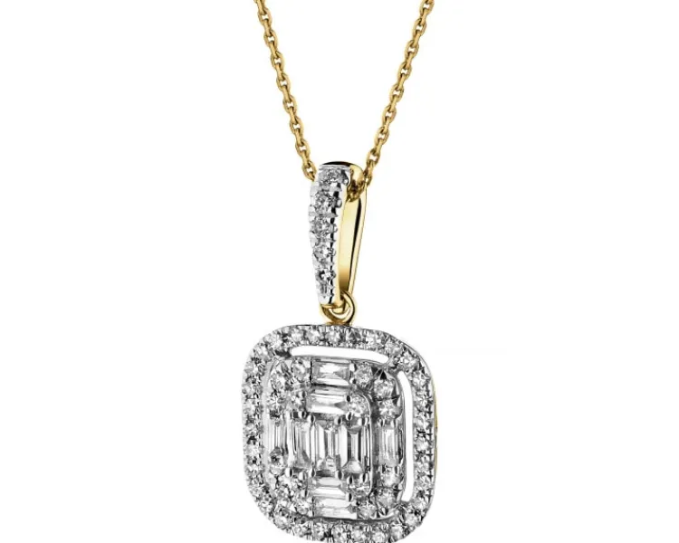 Apart Zawieszka z żółtego złota z diamentami - 0,50 ct - próba 585< Zawieszki