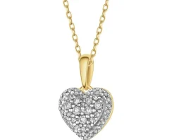 Apart Zawieszka z żółtego złota z diamentami - serce - 0,15 ct - próba 585< Wszystkie