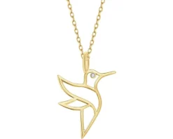 Apart Zawieszka z żółtego złota z diamentem - koliber - 0,004 ct - próba 585< Wszystkie