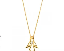 Apart Zawieszka z żółtego złota z diamentem - aniołek - 0,003 ct - próba 585< Zawieszki