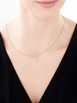 Apart Zawieszka z żółtego złota z diamentami - sowa - 0,01 ct - próba 375< Zawieszki
