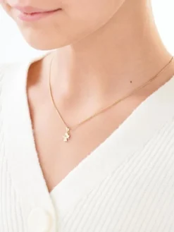 Apart Zawieszka z żółtego złota z diamentem - aniołek - 0,003 ct - próba 585< Zawieszki