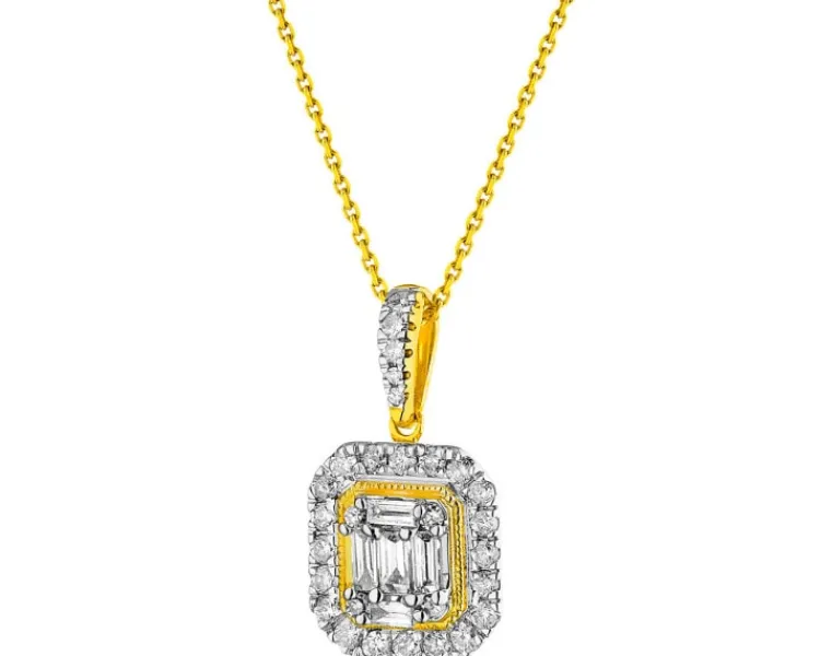 Apart Zawieszka z żółtego złota z diamentami - 0,35 ct - próba 585< Wszystkie