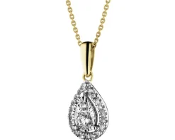 Apart Zawieszka z żółtego złota z diamentami - 0,15 ct - próba 585< Zawieszki
