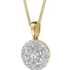 Clearance Apart Zawieszka z żółtego złota z diamentami - 0,41 ct - próba 585