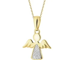 Apart Zawieszka z żółtego złota z diamentami - aniołek - 0,01 ct - próba 375< Wszystkie