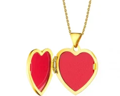 New Apart Zawieszka z żółtego złota z diamentami - puzderko - serce - 0,01 ct - próba 375