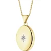 Online Apart Zawieszka z żółtego złota z diamentem - puzderko - 0,005 ct - próba 375