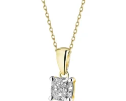 Outlet Apart Zawieszka z żółtego złota z diamentem - 0,50 ct - próba 585