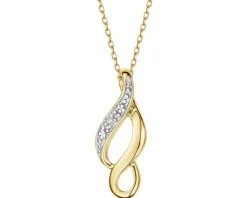 New Apart Zawieszka z żółtego złota z diamentem - 0,005 ct - próba 375