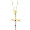 Apart Zawieszka z żółtego złota z diamentem - krzyż - 0,005 ct - próba 375< Zawieszki