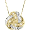 Discount Apart Zawieszka z żółtego złota z diamentami - 0,03 ct - próba 375