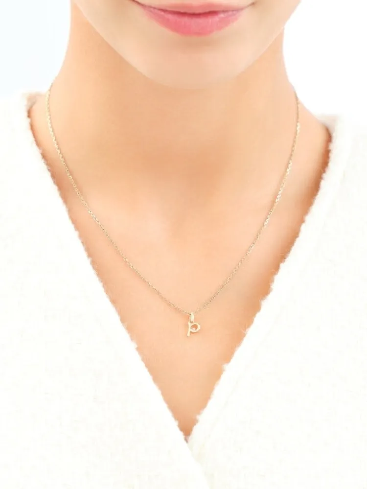 Apart Zawieszka z żółtego złota z diamentem - litera P - 0,003 ct - próba 375< Wszystkie