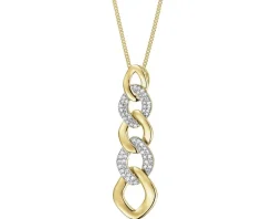 Best Apart Zawieszka z żółtego złota z diamentami - 0,20 ct - próba 585