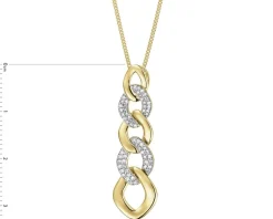 Best Apart Zawieszka z żółtego złota z diamentami - 0,20 ct - próba 585