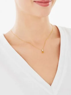 Online Apart Zawieszka z żółtego złota z diamentem i cytrynem - próba 585