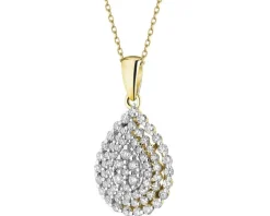 Apart Zawieszka z żółtego złota z diamentami - 0,50 ct - próba 585< Wszystkie
