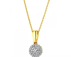Apart Zawieszka z żółtego złota z diamentami - 0,09 ct - próba 585< Zawieszki