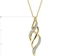Apart Zawieszka z żółtego złota z diamentami - 0,07 ct - próba 585< Zawieszki