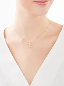 Apart Zawieszka z żółtego złota z diamentami - ważka - 0,01 ct - próba 585< Zawieszki
