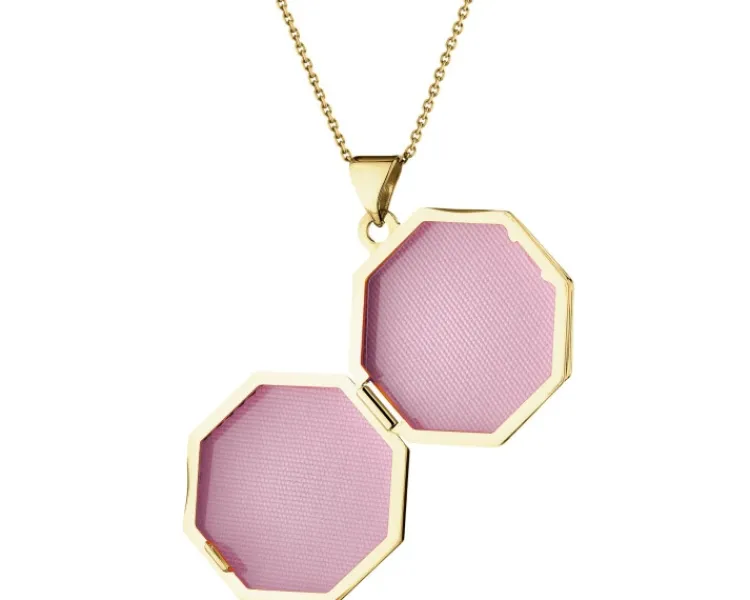 Apart Zawieszka z żółtego złota z diamentem - puzderko - 0,01 ct - próba 375< Zawieszki