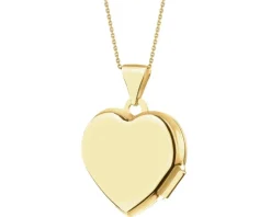 New Apart Zawieszka z żółtego złota z diamentami - puzderko - serce - 0,01 ct - próba 375
