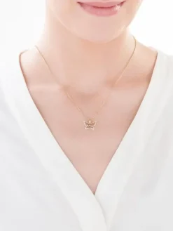 Apart Zawieszka z żółtego złota z diamentami - motyl - 0,01 ct - próba 375< Zawieszki