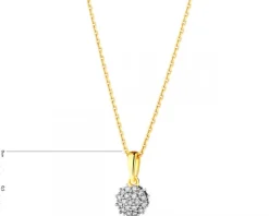 Online Apart Zawieszka z żółtego złota z diamentami - 0,05 ct - próba 585