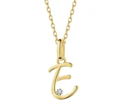 Apart Zawieszka z żółtego złota z diamentem - litera E - 0,003 ct - próba 375< Wszystkie