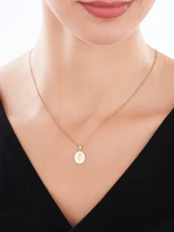 New Apart Zawieszka z żółtego złota z diamentami - róża - 0,006 ct - próba 585