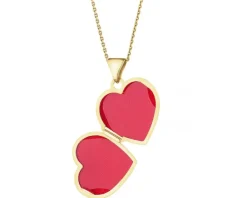 Apart Zawieszka z żółtego złota z diamentami - puzderko - serce - 0,01 ct - próba 375< Zawieszki