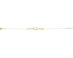 Online Apart Złota bransoletka - paper clip