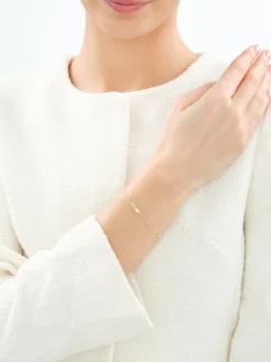 Apart Złota bransoletka z cyrkonią - mama< Wszystkie
