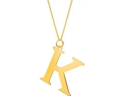 Clearance Apart Złota zawieszka - litera K