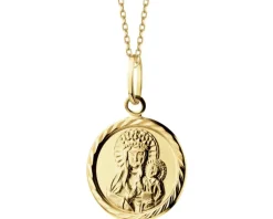 Apart Złota zawieszka - medalik Matka Boska Częstochowska