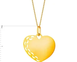 Apart Złota zawieszka - serce< Zawieszki