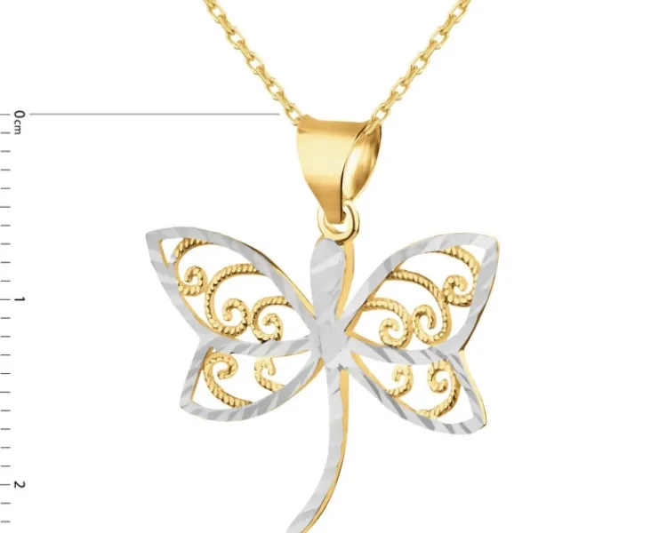 Best Apart Złota zawieszka - ważka