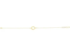Clearance Apart Złote kolczyki i bransoletka - komplet - koła