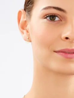 Clearance Apart Złote kolczyki i zawieszka - komplet - drzewa
