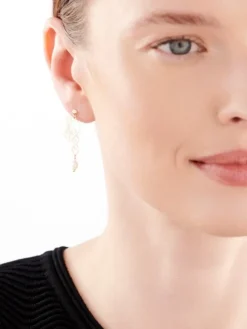 Apart Złote kolczyki z perłami