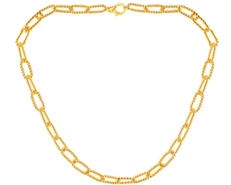 Online Apart Złoty naszyjnik - paper clip