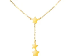 Clearance Apart Złoty naszyjnik, ankier - gwiazdy