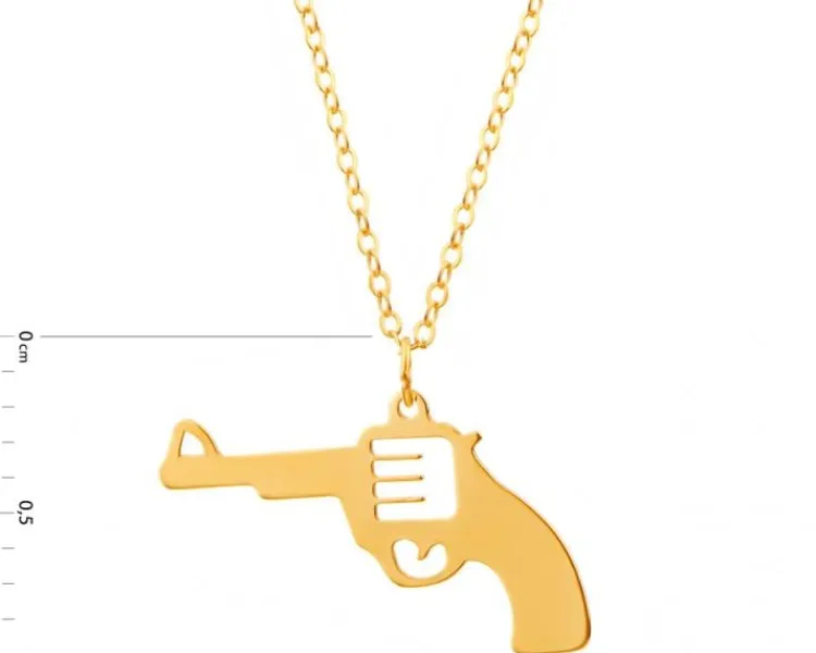 Best Apart Złoty naszyjnik, ankier - pistolet