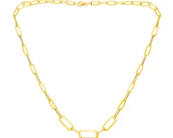 Best Apart Złoty naszyjnik, paper clip