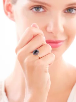 Apart Złoty pierścionek z cyrkoniami